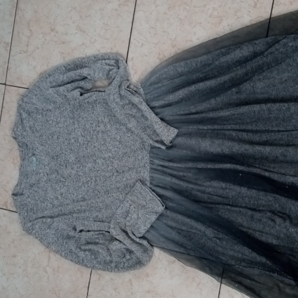 Cat and Jack Girl Grey dress